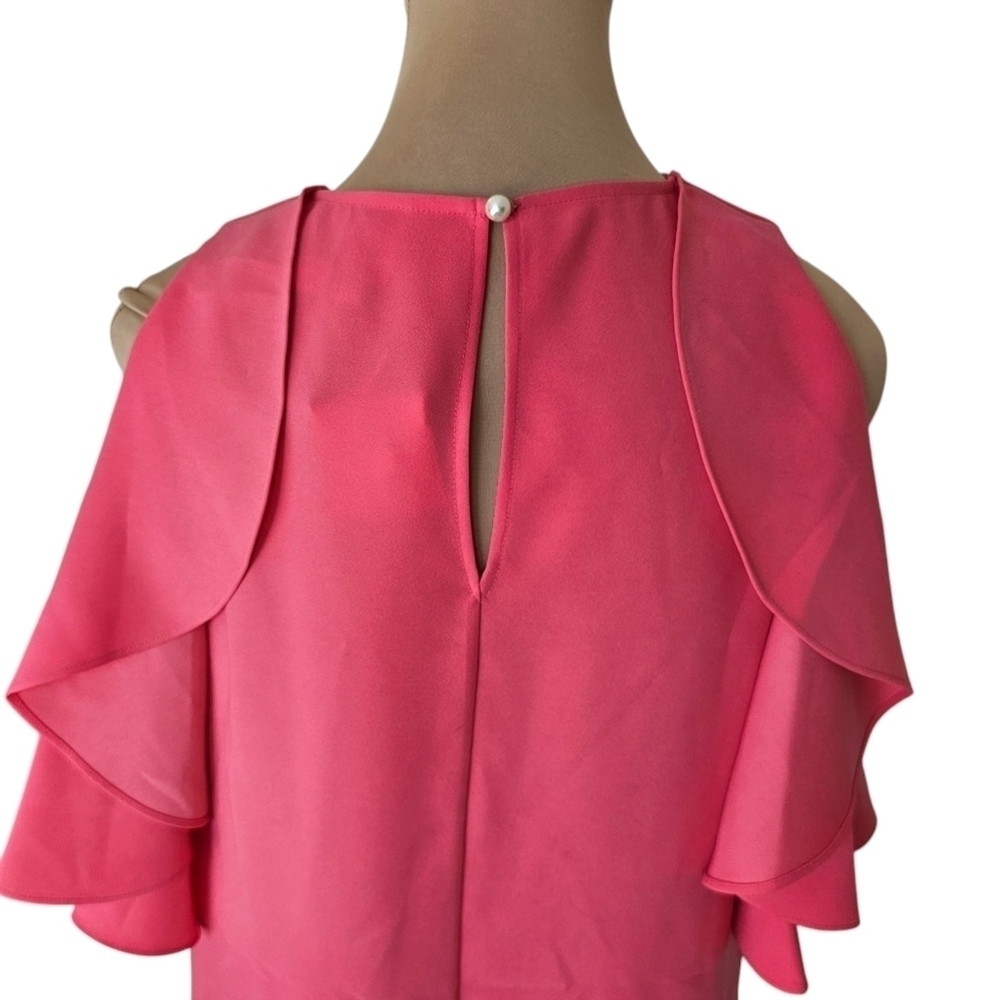 Kate Spade NWOT Bright Barbie Pink Mini Dress Sz M - Picture 7 of 11